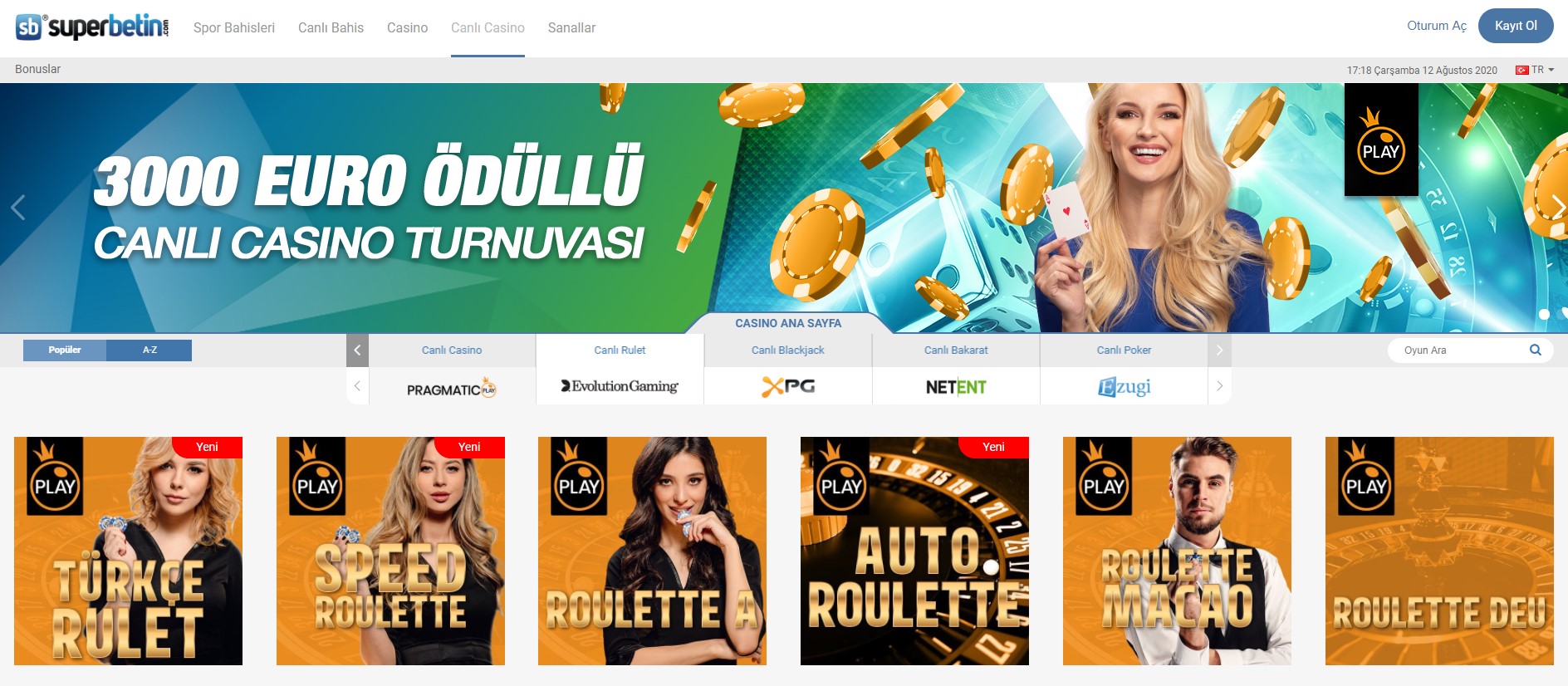 Superbetin Pragmatic Play Oyunları